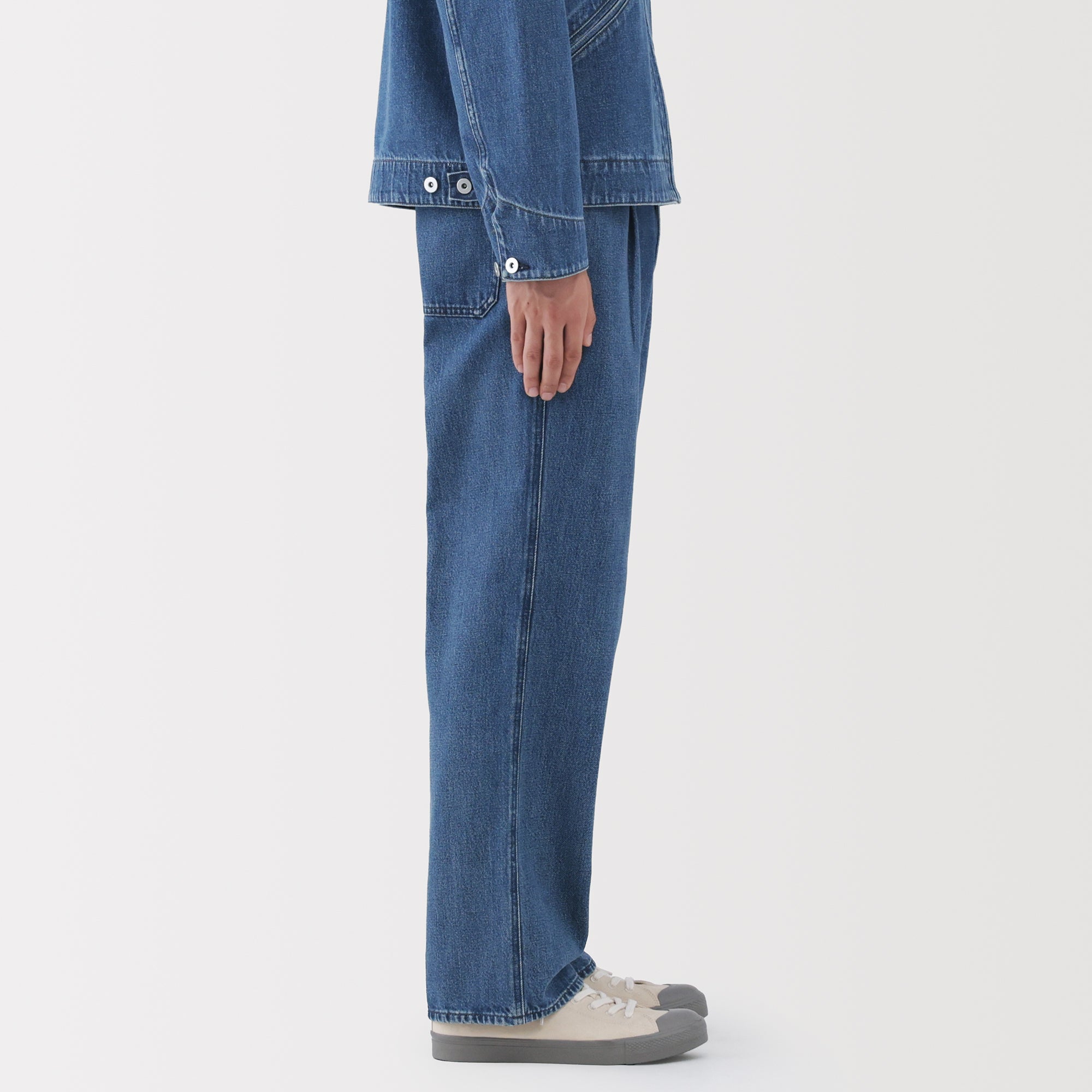 Kapok Blend Denim Work Trousers - Image 14
