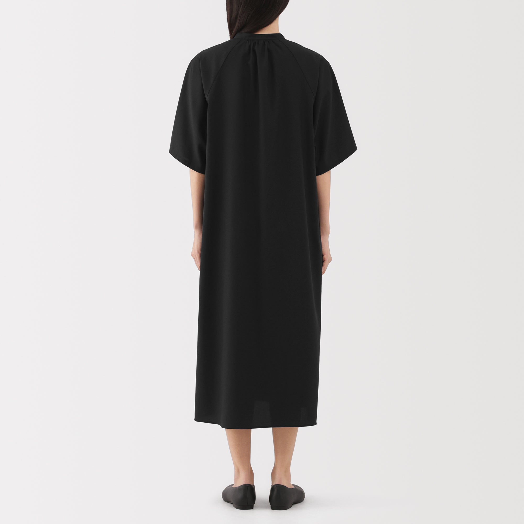 Lyocell Blend Half-Sleeve Dress - Image 6