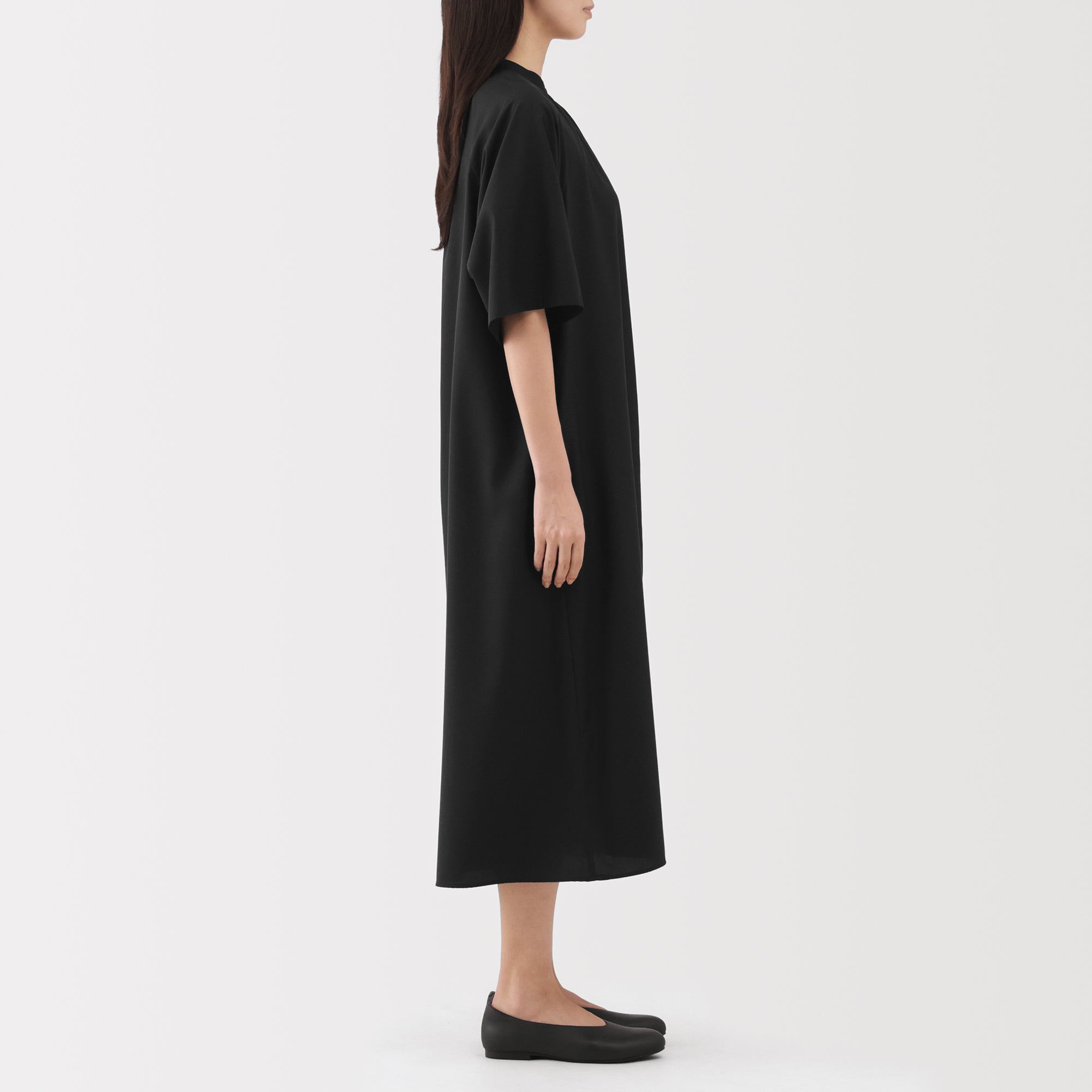 Lyocell Blend Half-Sleeve Dress - Image 21