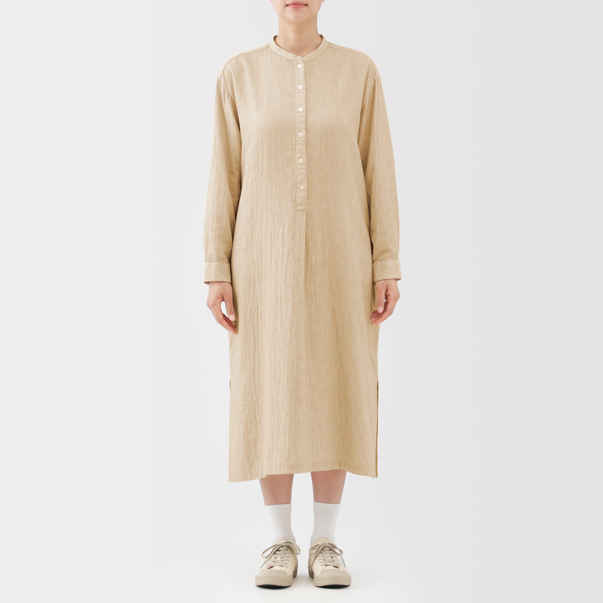 Kapok Blend Double Gauze Dress - Image 4