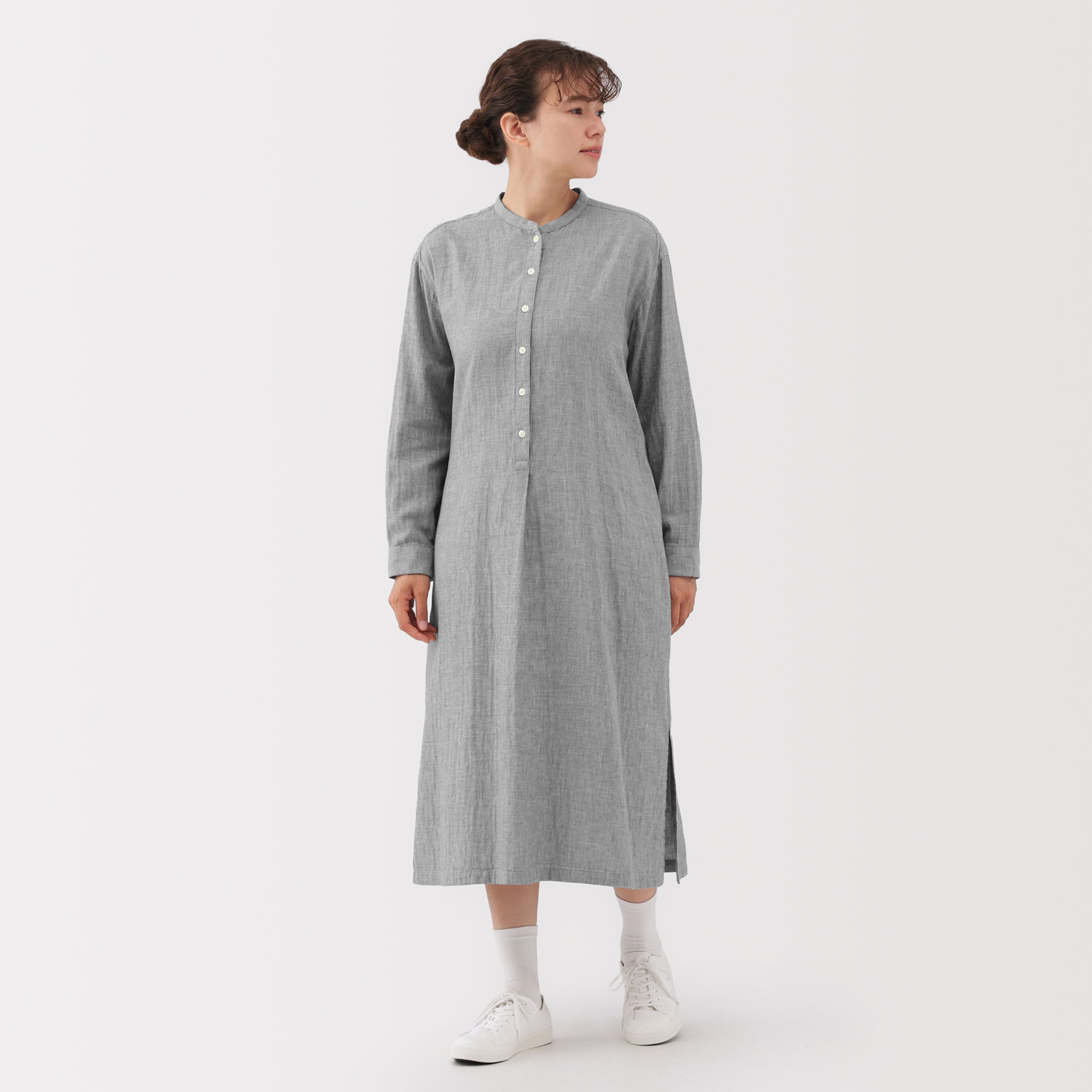 Kapok Blend Double Gauze Dress - Image 3