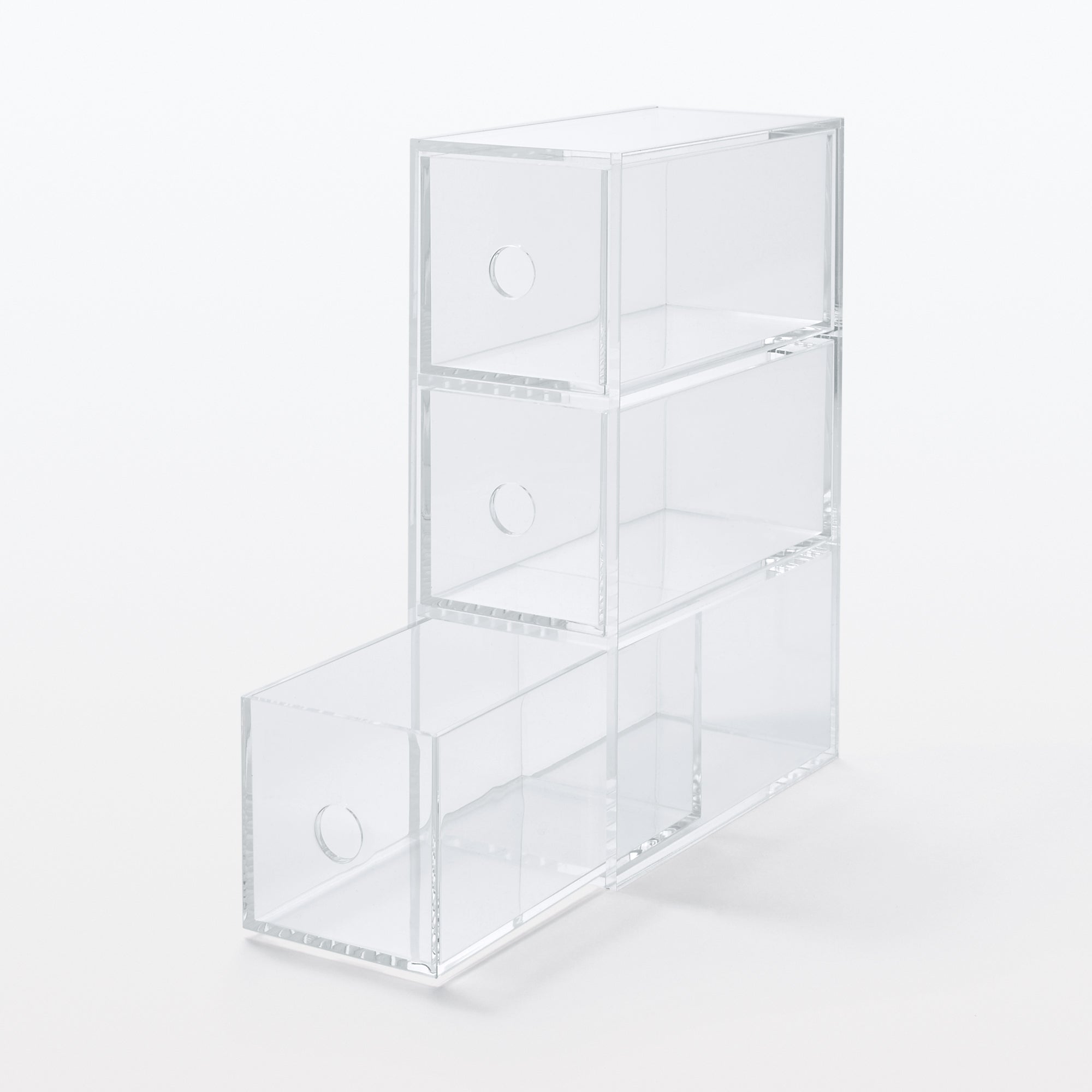 Acrylic Storage 3 Drawers Cubby - Image 4