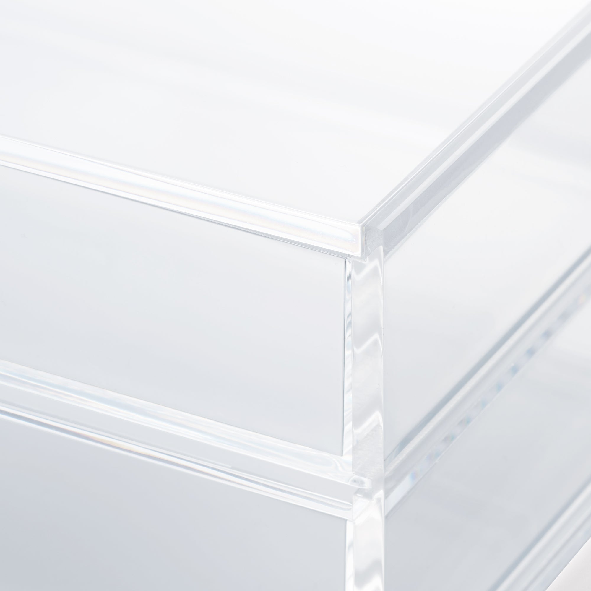 Acrylic Storage 2 Drawers with Lid - Image 7