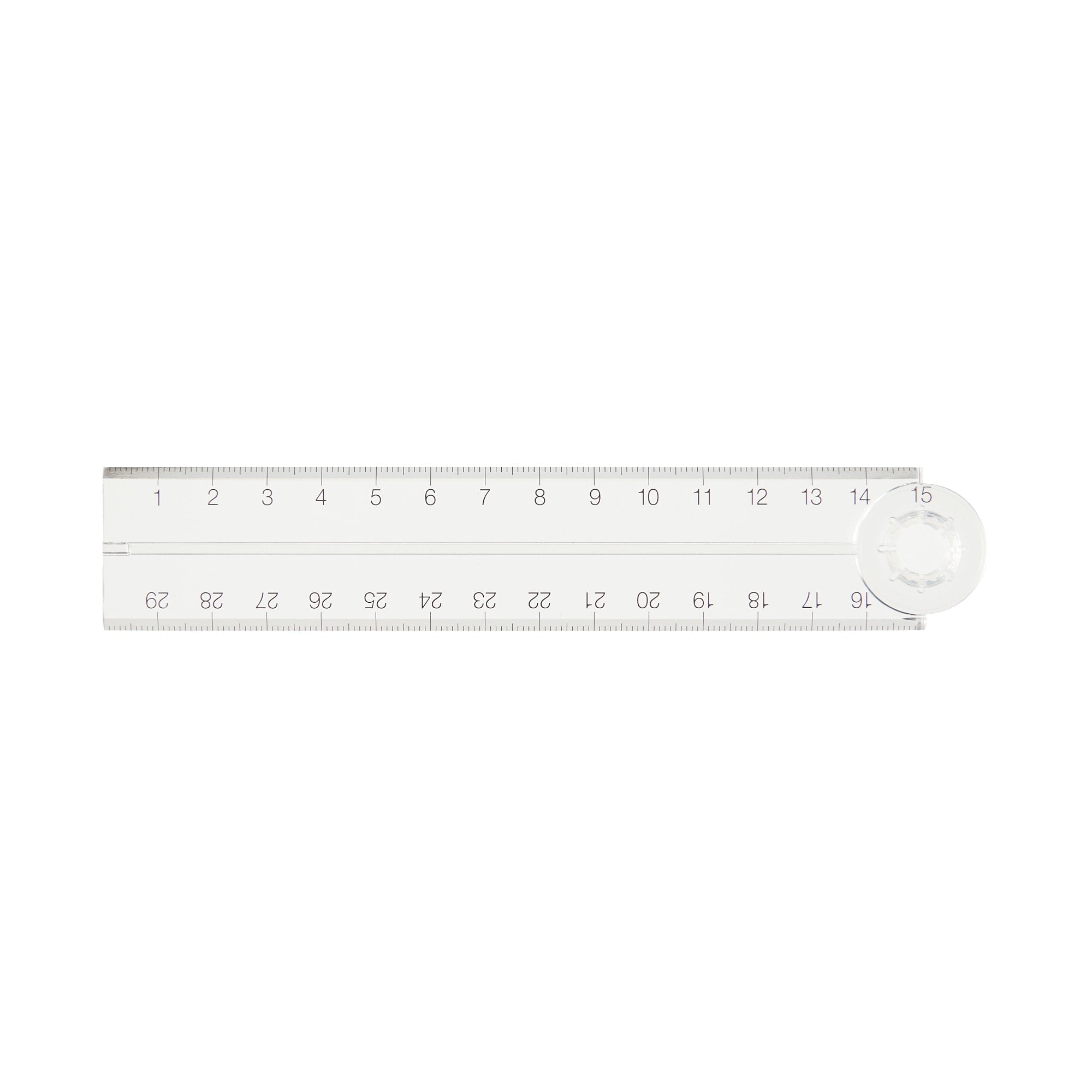 Polycarbonate Double-Sided Ruler